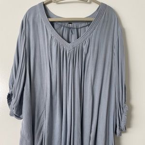 Flowy Free People Baby Blue Tunic